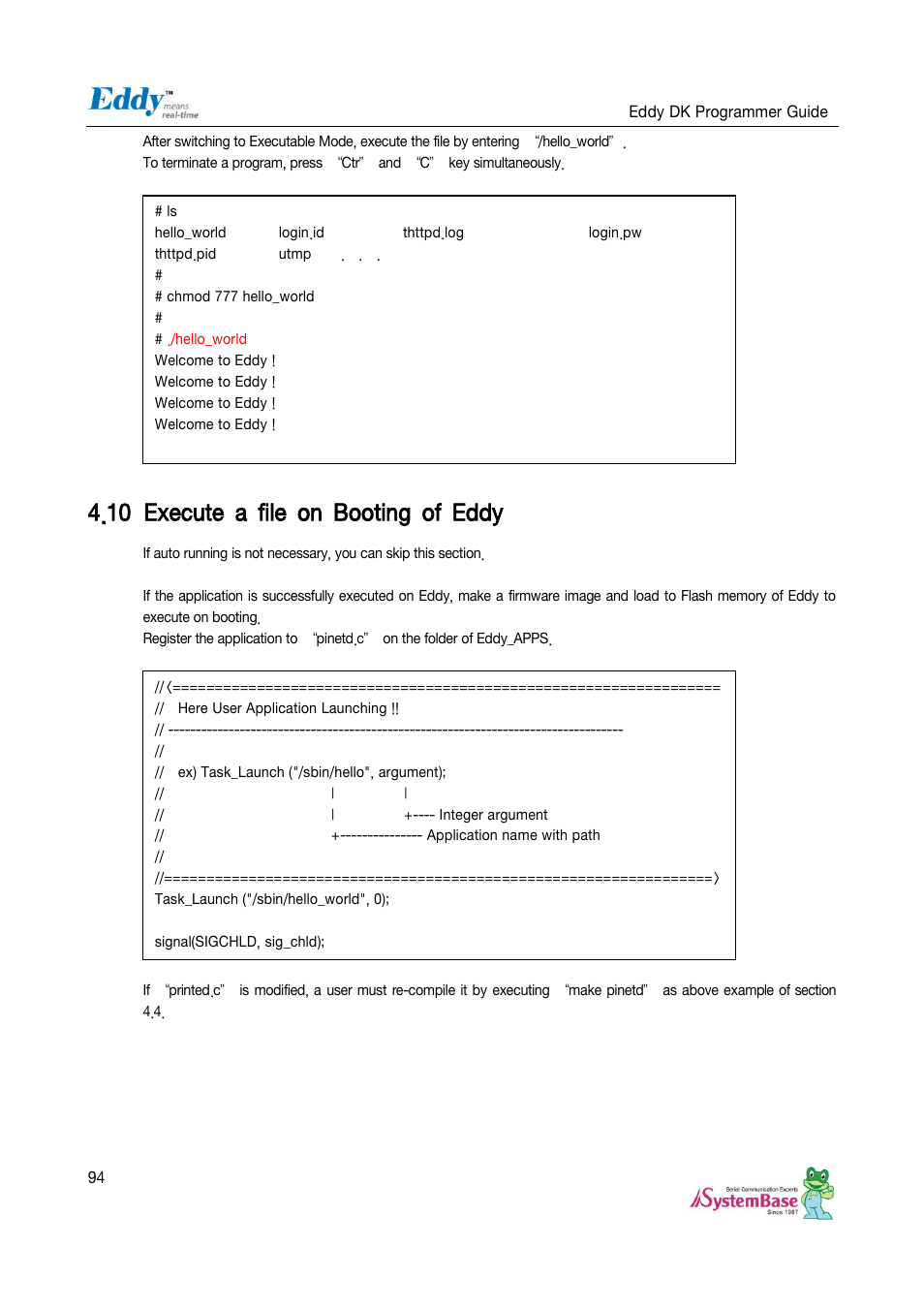 Execute a file on booting of eddy, 10 execute a file on booting of eddy | Solvline Eddy DK User Manual | Page 94 / 150