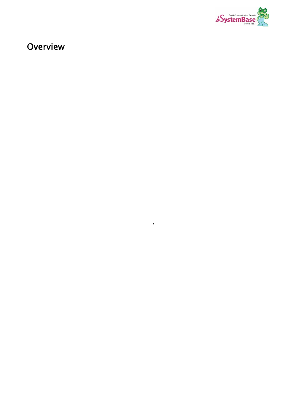 Overview | Solvline Serial to LAN Embedded Module White Paper User Manual | Page 2 / 11