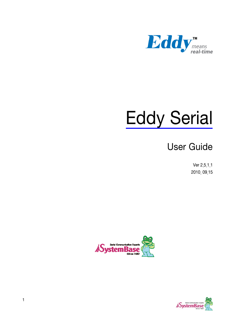 Solvline Eddy Serial v2.5.1.1 User Manual | 88 pages