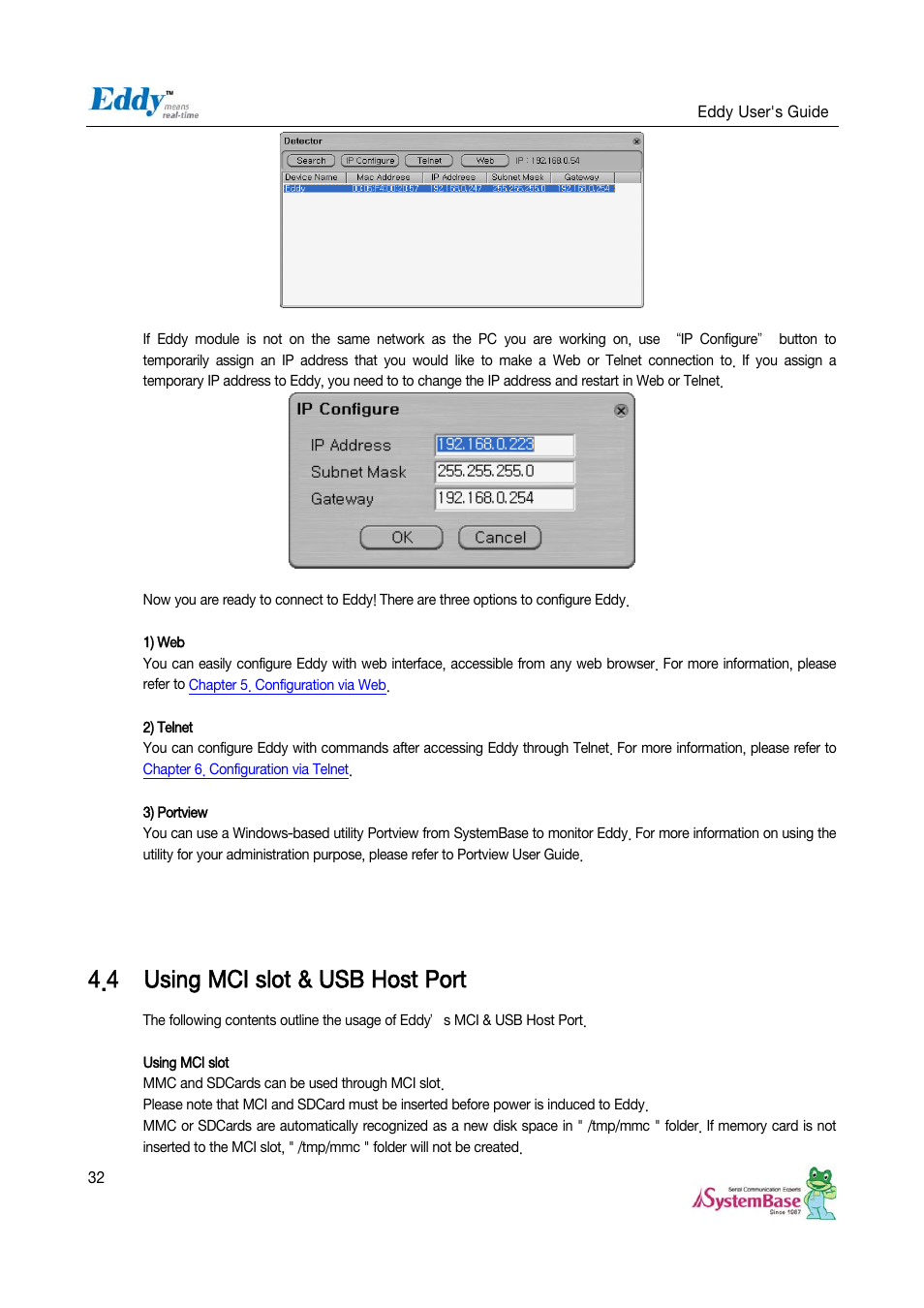 4 using mci slot & usb host port, Using mci slot & usb host port | Solvline Eddy Serial v2.5.1.1 User Manual | Page 32 / 88