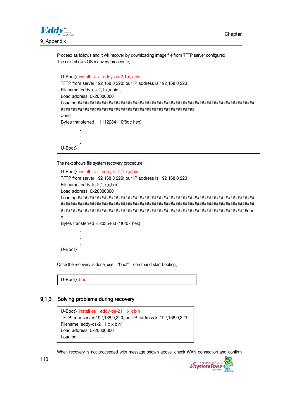 Solving problems during recovery | Solvline Eddy DKV2.1.0.3 User Manual | Page 110 / 123