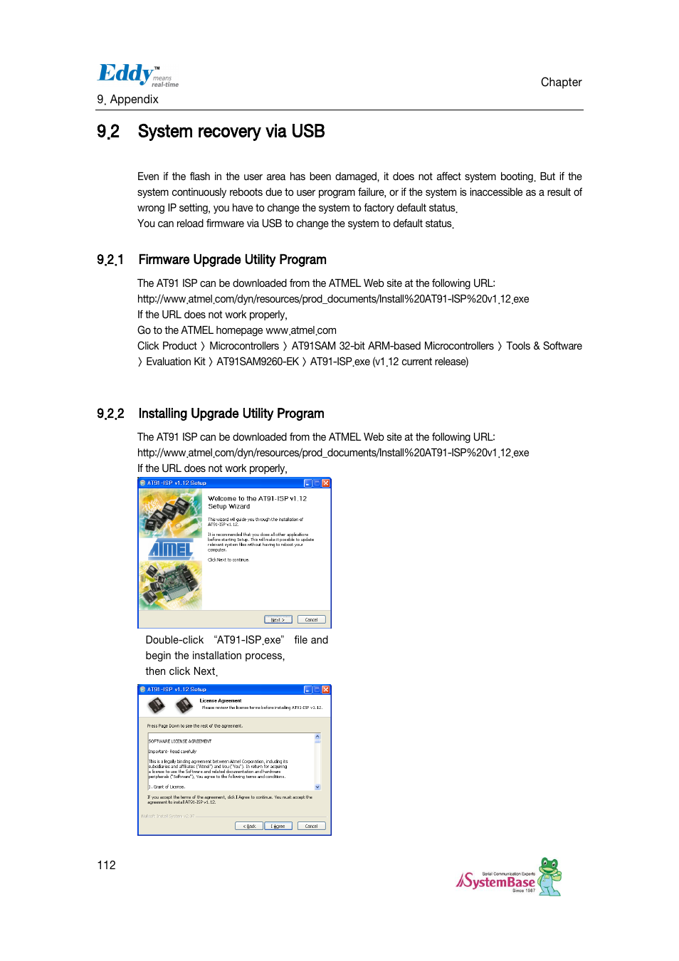 System recovery via usb, Firmware upgrade utility program, Installing upgrade utility program | 2 system recovery via usb | Solvline Eddy DKV2.1.0.3 User Manual | Page 112 / 123