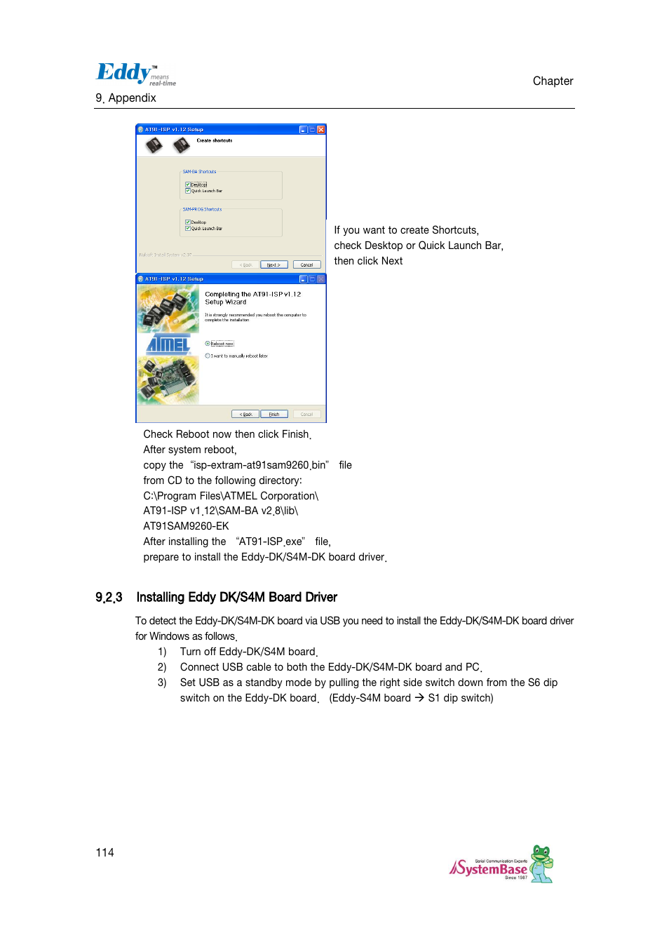 Installing eddy dk/s4m board driver | Solvline Eddy DKV2.1.0.3 User Manual | Page 114 / 123
