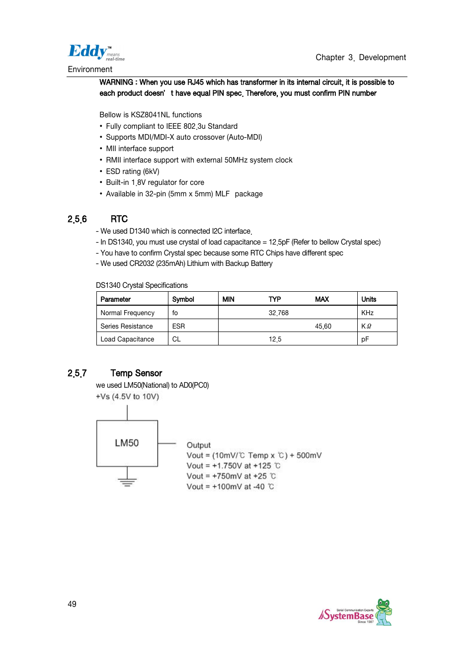 Temp sensor, 6 rtc, 7 temp sensor | Solvline Eddy DKV2.1.0.3 User Manual | Page 49 / 123