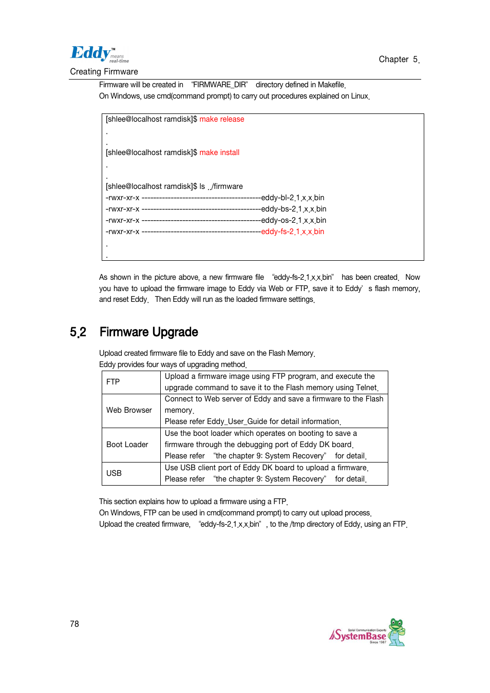 Firmware upgrade, 2 firmware upgrade | Solvline Eddy DKV2.1.0.3 User Manual | Page 78 / 123