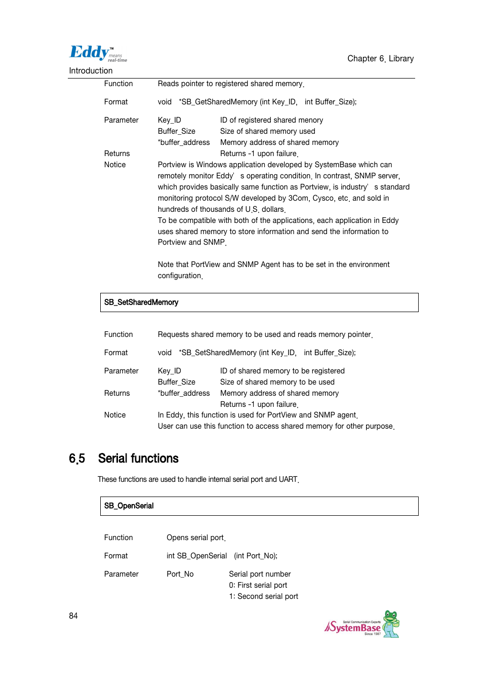 Serial functions, 5 serial functions | Solvline Eddy DKV2.1.0.3 User Manual | Page 84 / 123