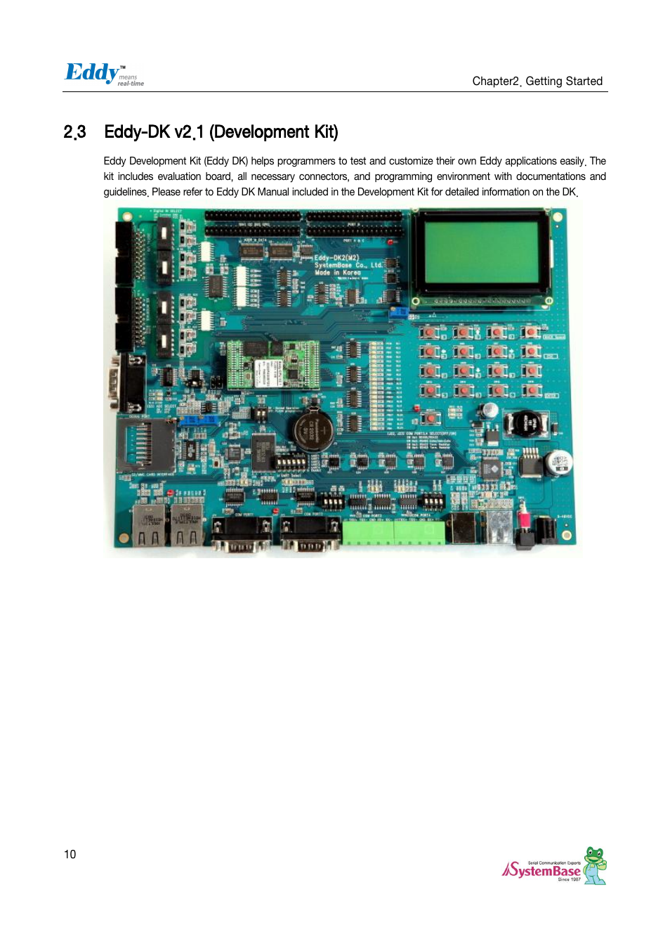 Eddy-dk v2.1 (development kit), 3 eddy-dk v2.1 (development kit) | Solvline Eddy Serial Ver 2.1.0.3 User Manual | Page 10 / 63