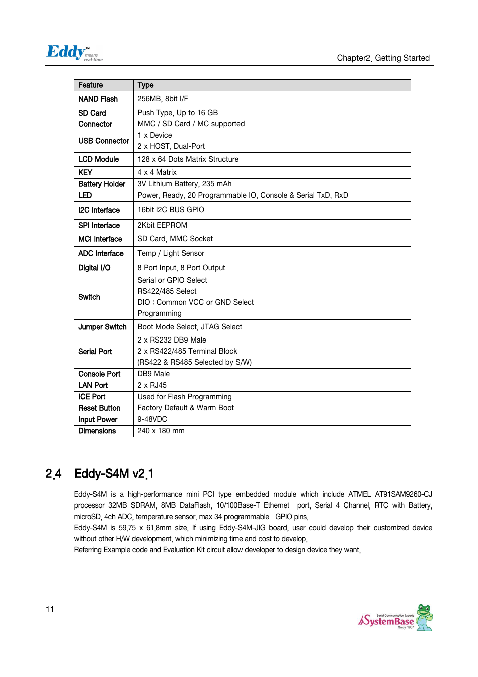 Eddy-s4m v2.1, 4 eddy-s4m v2.1 | Solvline Eddy Serial Ver 2.1.0.3 User Manual | Page 11 / 63