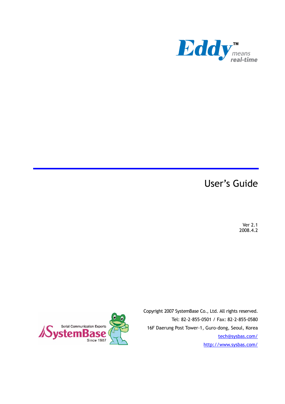 Solvline Eddy Series Ver 2.1a User Manual | 89 pages