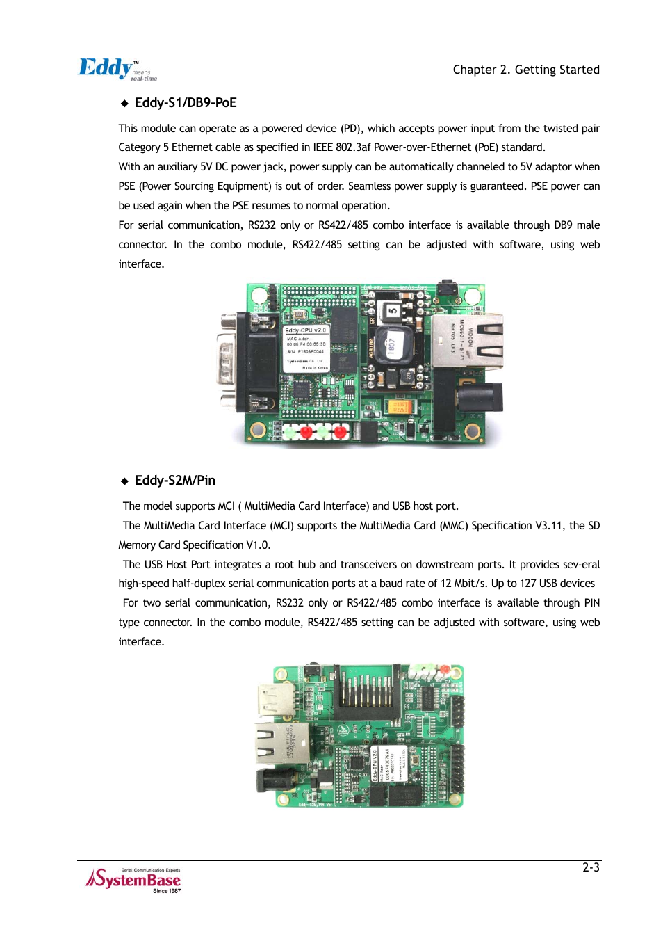 Figure 2-4, Eddy-s1/db9-poe -3, Figure 2-5 | Eddy-s2m/pin -3 | Solvline Eddy Series Ver 2.1a User Manual | Page 11 / 89