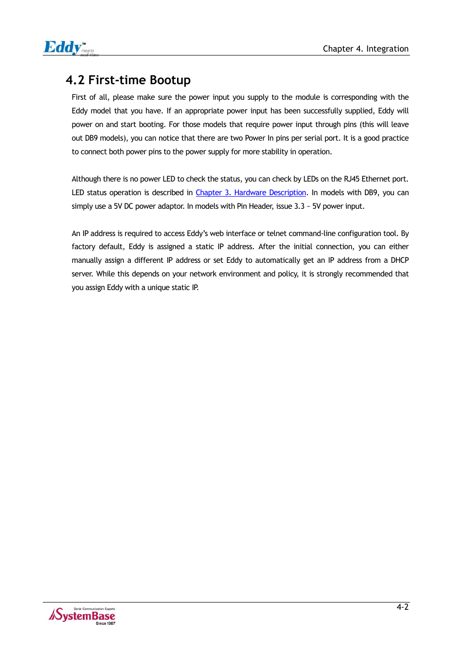 2 first-time bootup, 2 first-time bootup -2 | Solvline Eddy Series Ver 2.1a User Manual | Page 55 / 89