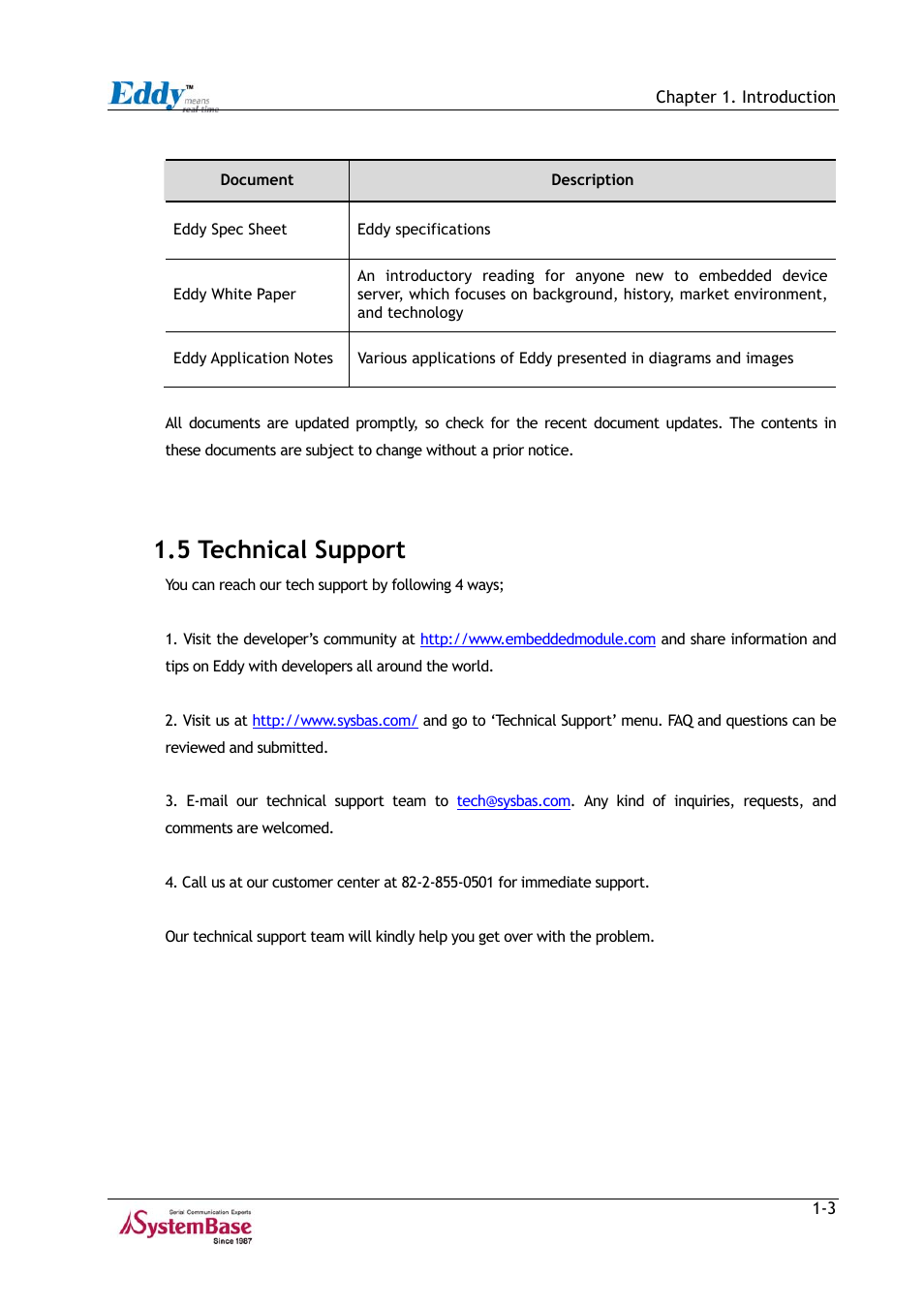 5 technical support, 5 technical support -3 | Solvline Eddy Series Ver 2.1a User Manual | Page 8 / 89