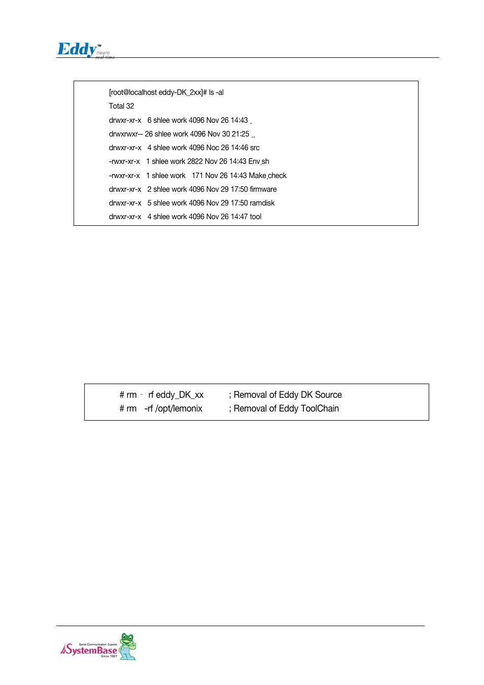 6 removing development environment, 1 removing windows development environment, 2 removing linux development environment | 6 removing development environment -7, 1 removing windows development environment -7, 2 removing linux development environment -7, Removing windows development environment, Removing linux development environment | Solvline Eddy DK Ver 2.20 User Manual | Page 30 / 75