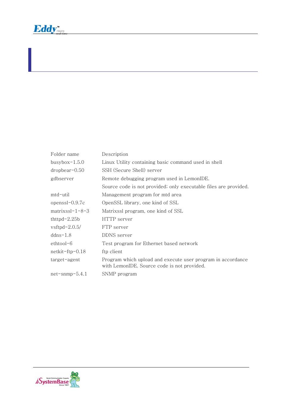 Chpater4. compiling application, 1 source code, Chpater4. compiling application -1 | 1 source code -1 | Solvline Eddy DK Ver 2.20 User Manual | Page 31 / 75