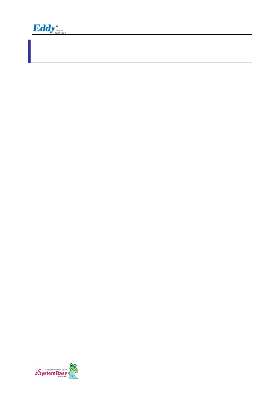 Chpater1. introduction, Chpater1. introduction -1, 1 about this document -1 | 2 who should read this document? -1, 1 about this document, 2 who should read this document, Chapter1. introduction | Solvline Eddy DK Ver 2.20 User Manual | Page 5 / 75