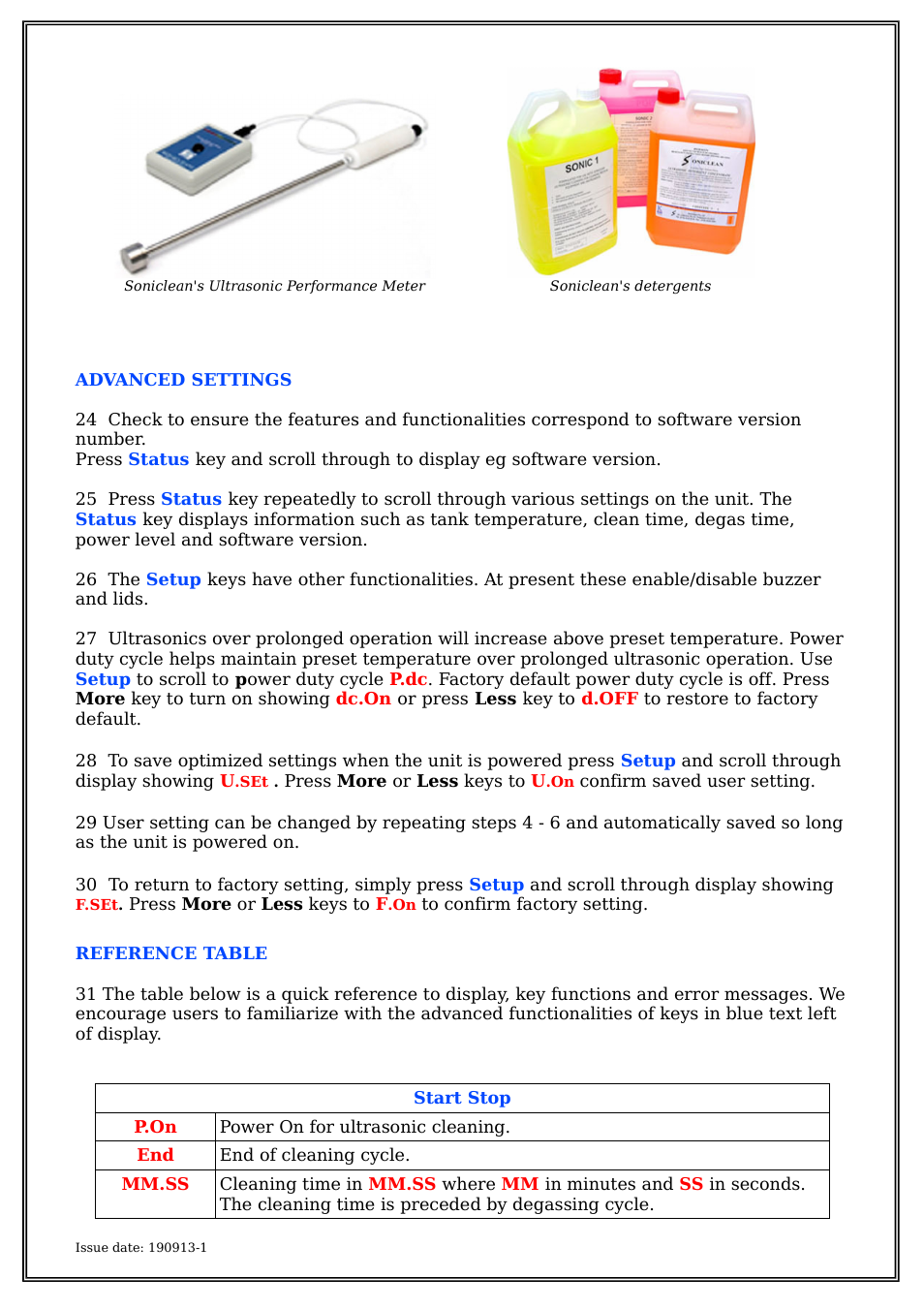 Soniclean Digital Benchtop Ultrasonic Cleaners User Manual | Page 6 / 12