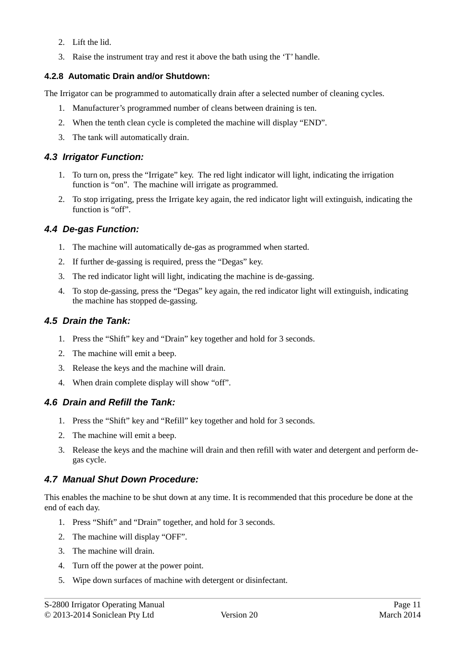 Soniclean S2800 User Manual | Page 15 / 30
