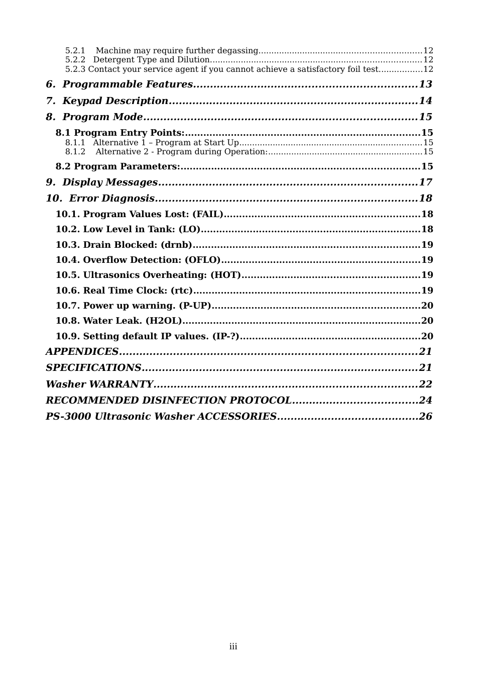 Soniclean UW3000 User Manual | Page 3 / 24
