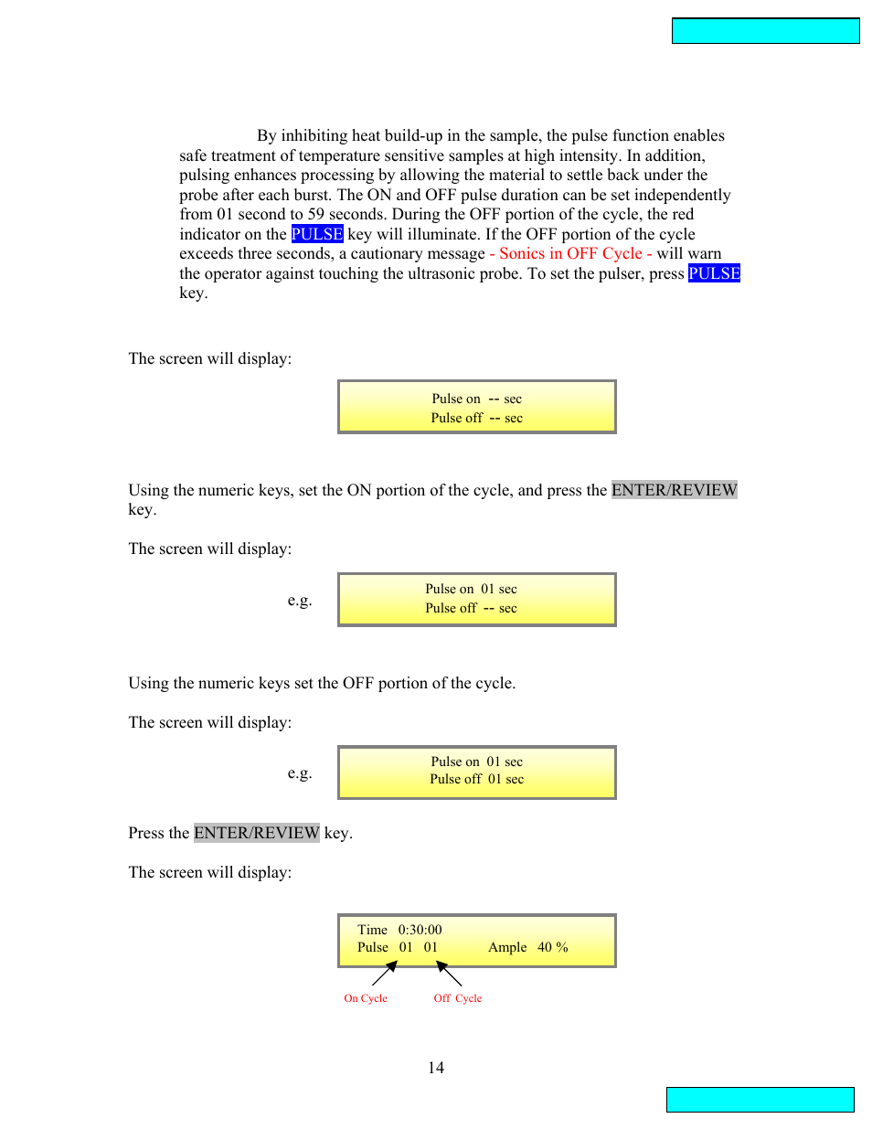 Sonics VCX134 User Manual | Page 14 / 23