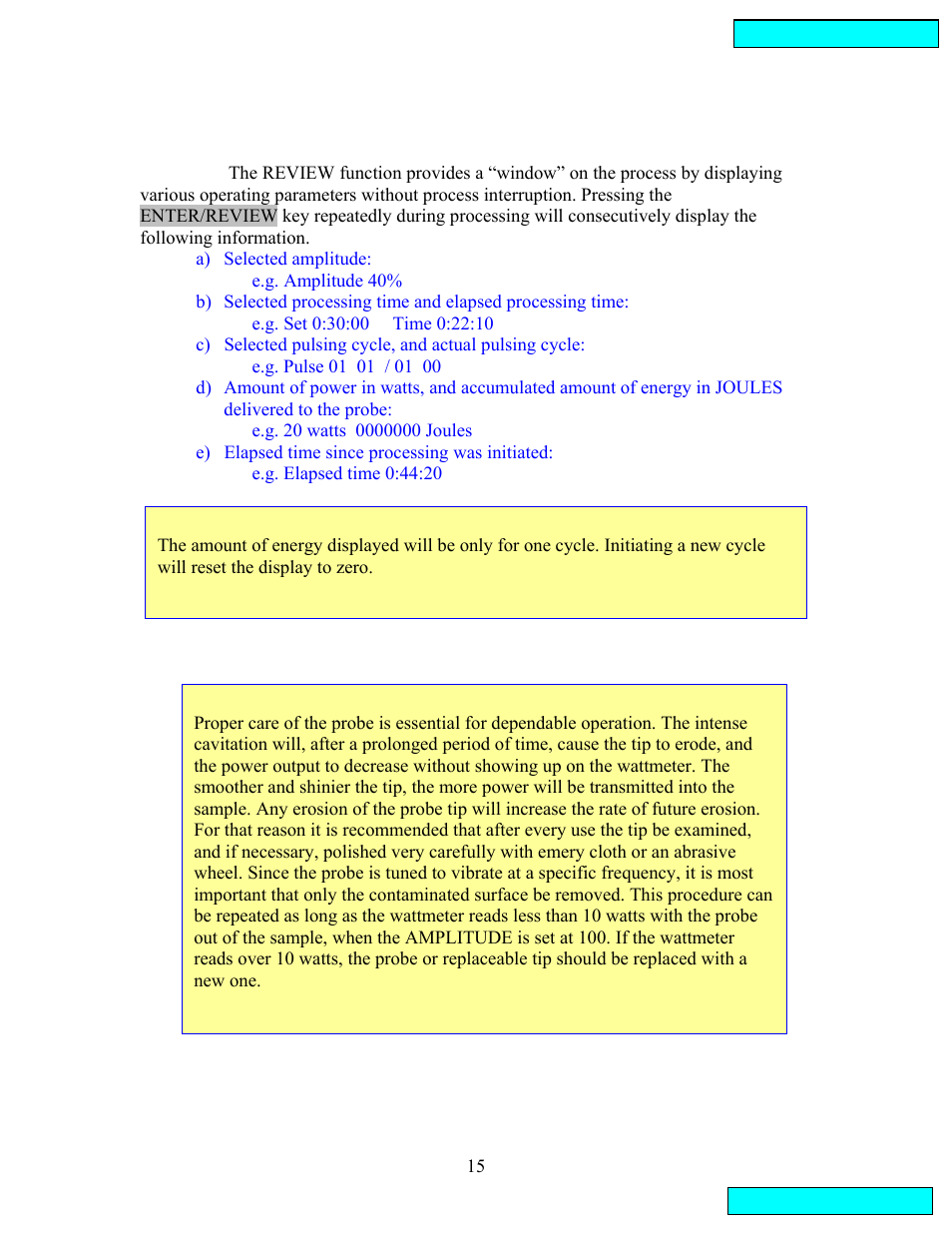 Sonics VCX134 User Manual | Page 15 / 23