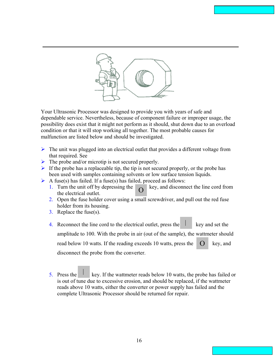 Section iii – service information | Sonics VCX134 User Manual | Page 16 / 23