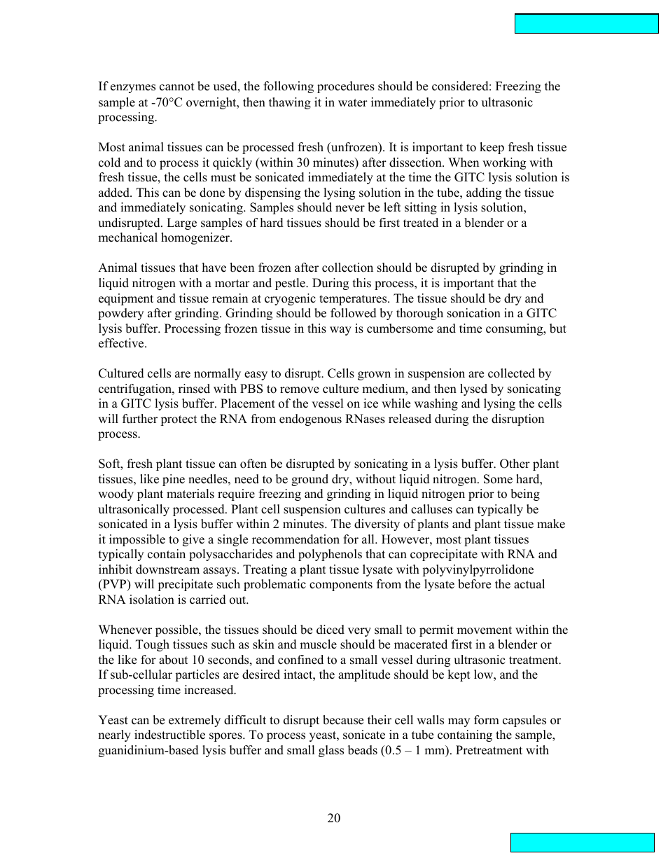 Sonics VCX134 User Manual | Page 20 / 23