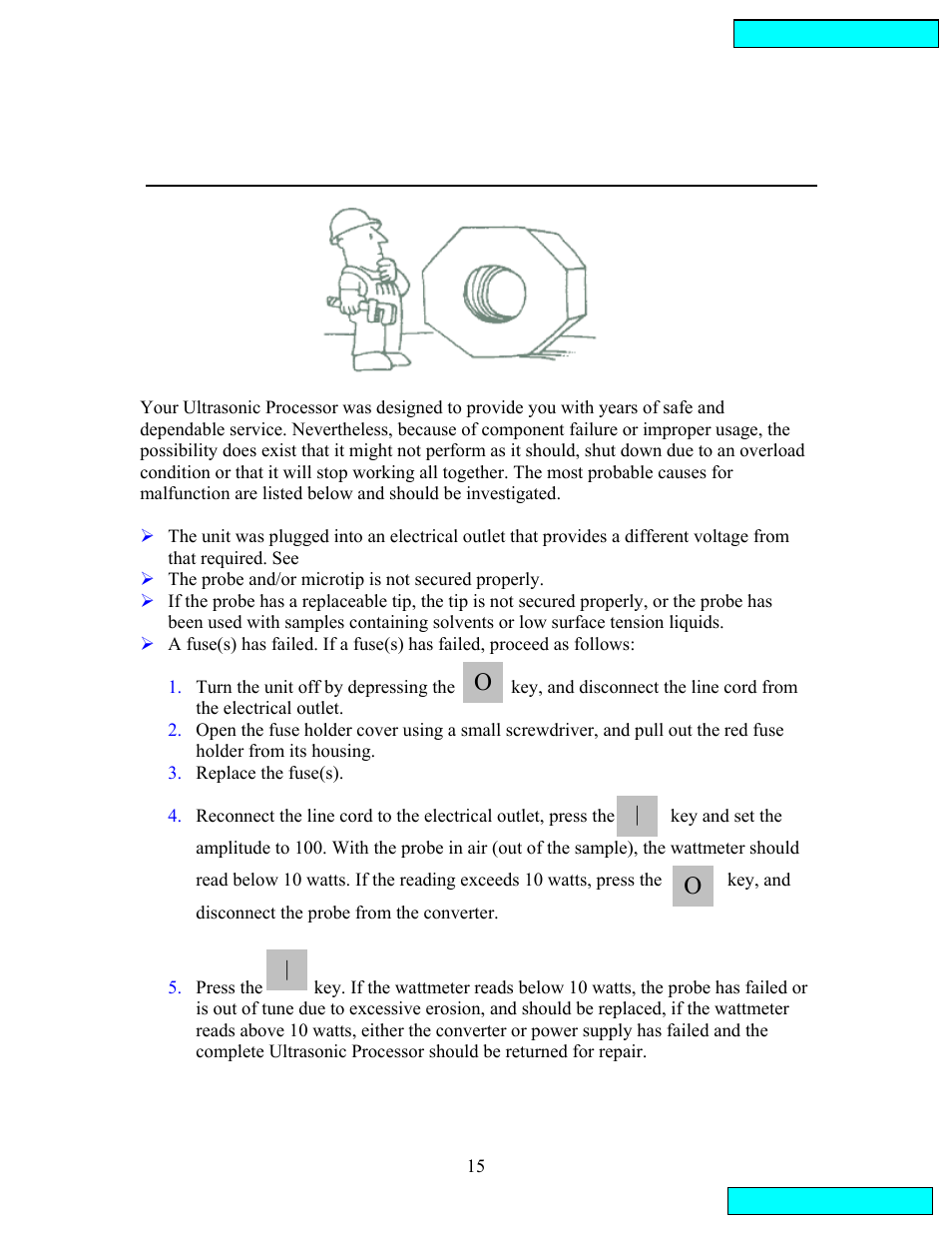 Section iii – service information | Sonics VCX134PB User Manual | Page 15 / 22