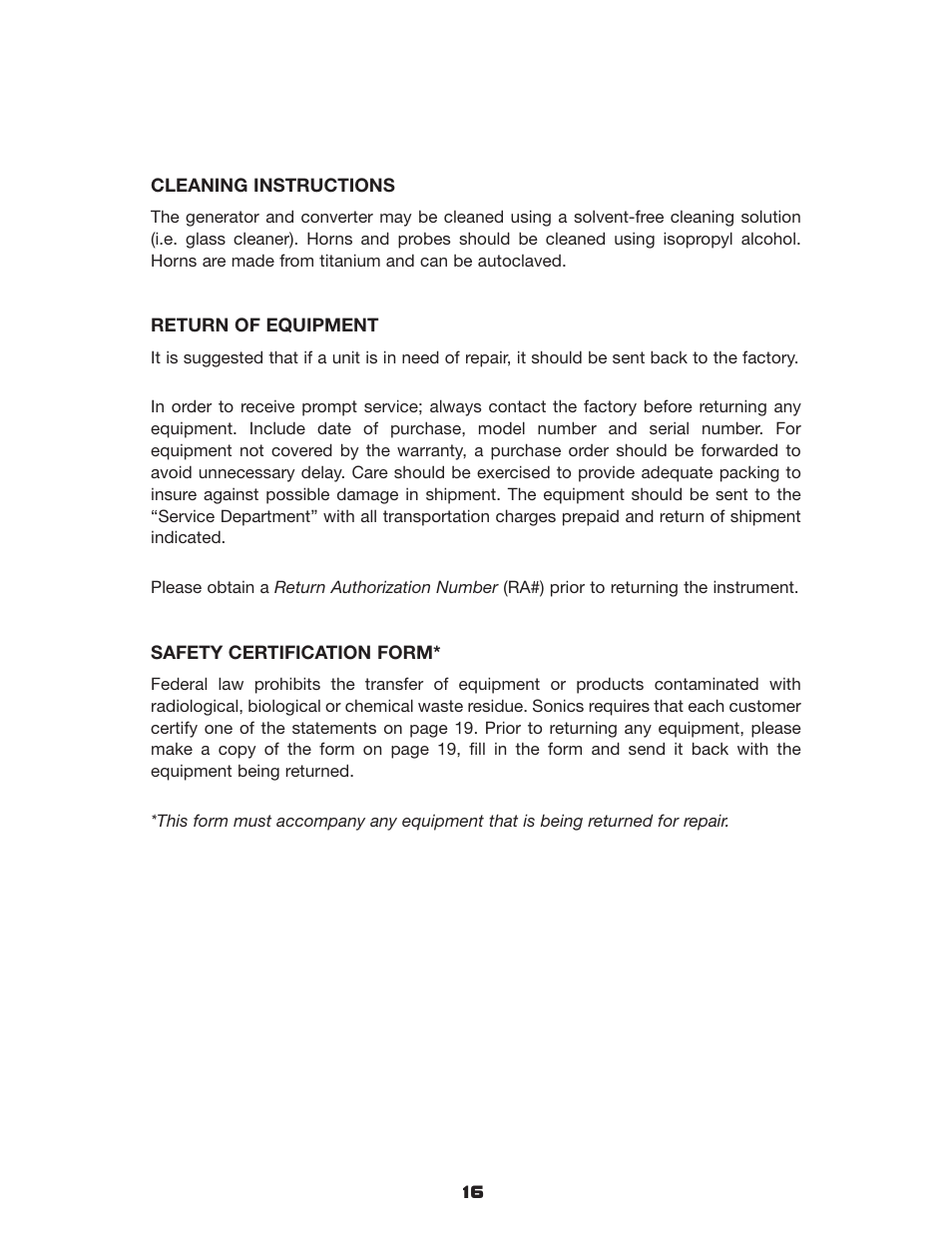 Sonics VCX750 User Manual | Page 21 / 31