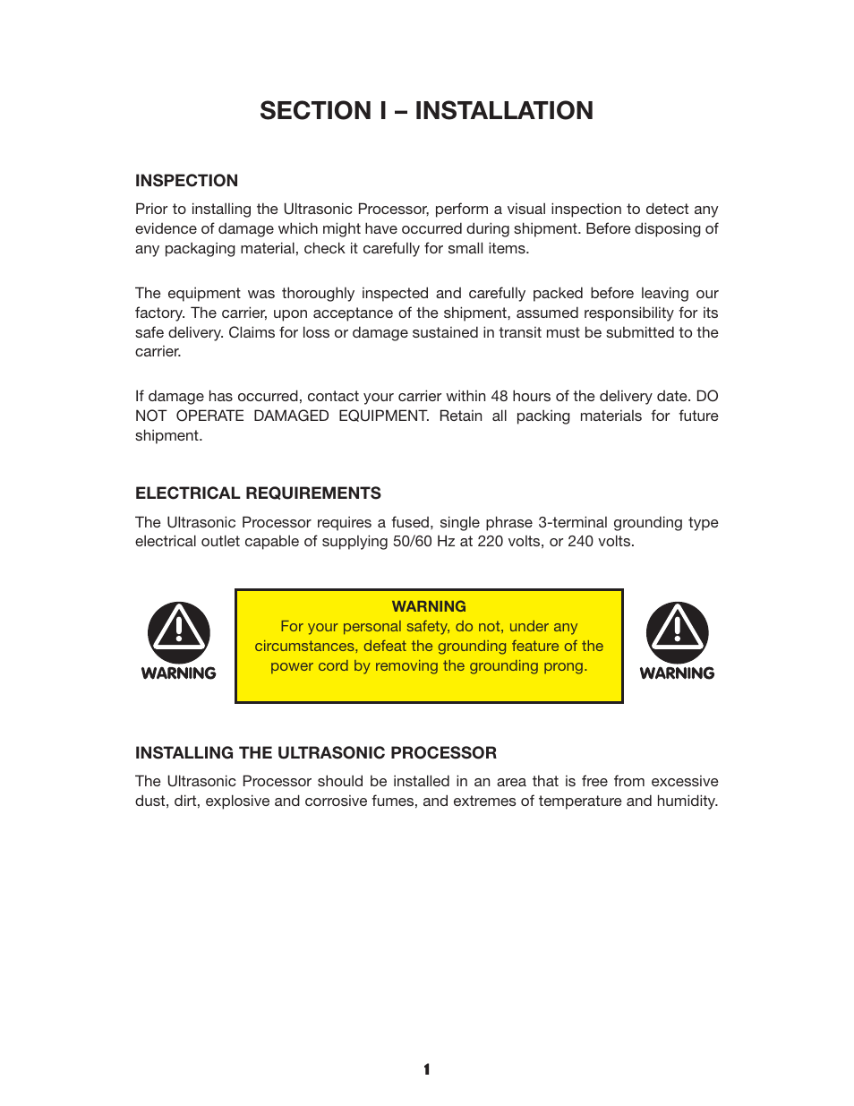 Sonics VCX1500 User Manual | Page 4 / 20