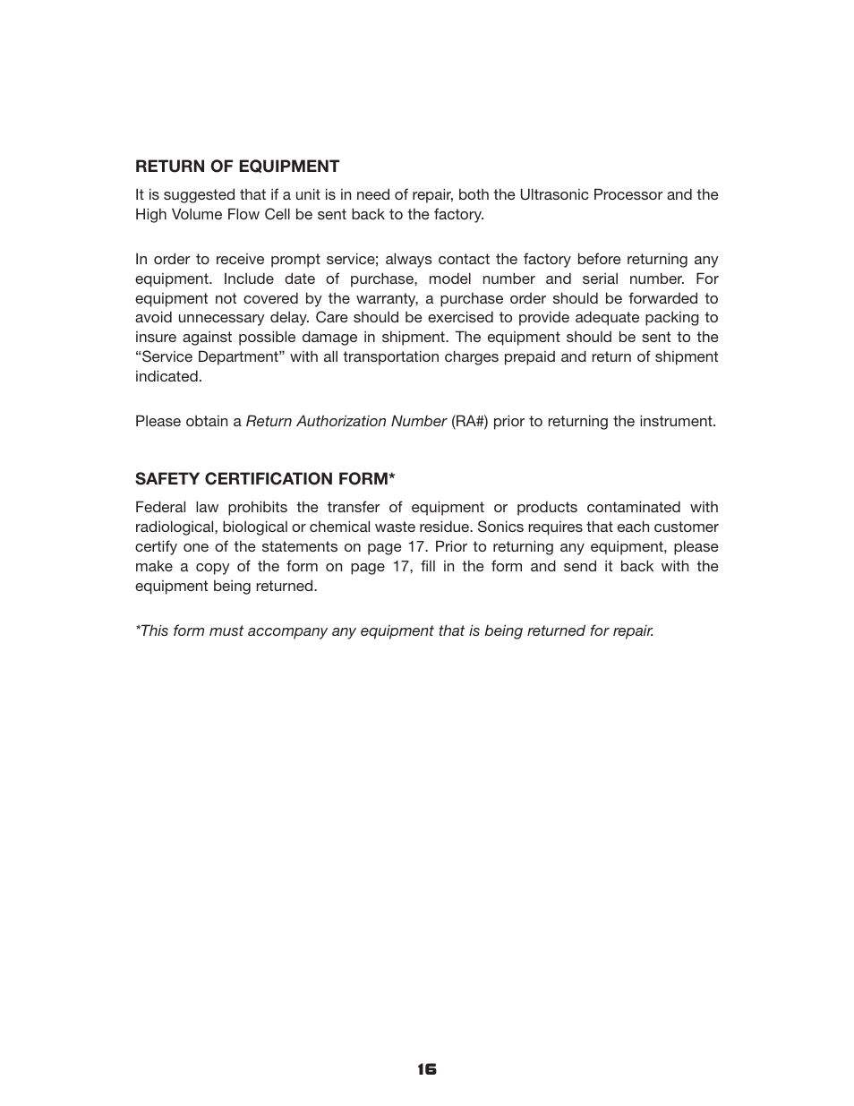 Sonics VCX1500HV User Manual | Page 19 / 20