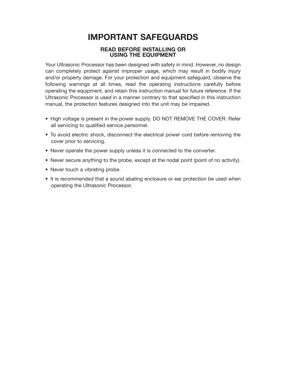 Important safeguards | Sonics VC5040PB User Manual | Page 3 / 19