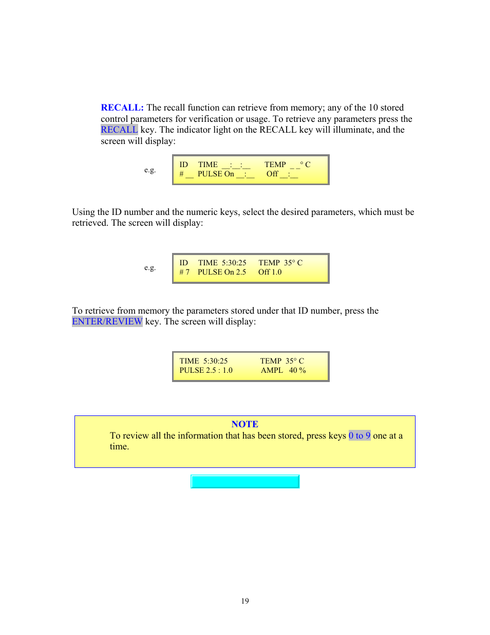 Sonics VCX750 (Serial No."X or lower)" User Manual | Page 19 / 27