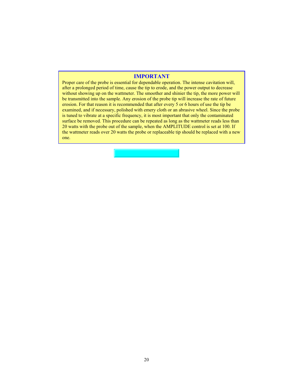 Sonics VCX750 (Serial No."X or lower)" User Manual | Page 20 / 27