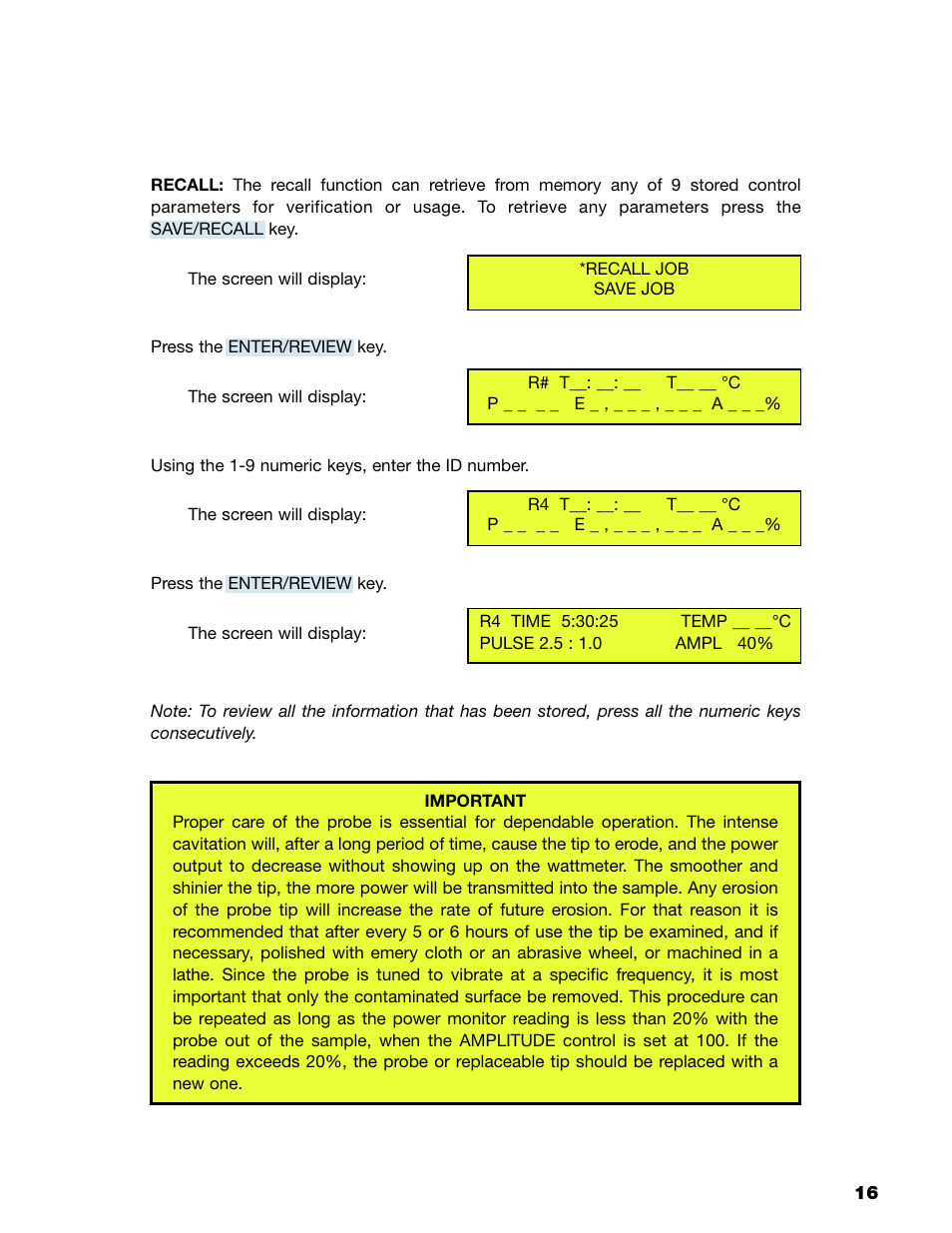 Sonics VCX750 (Serial No."Y through "AB")" User Manual | Page 19 / 31