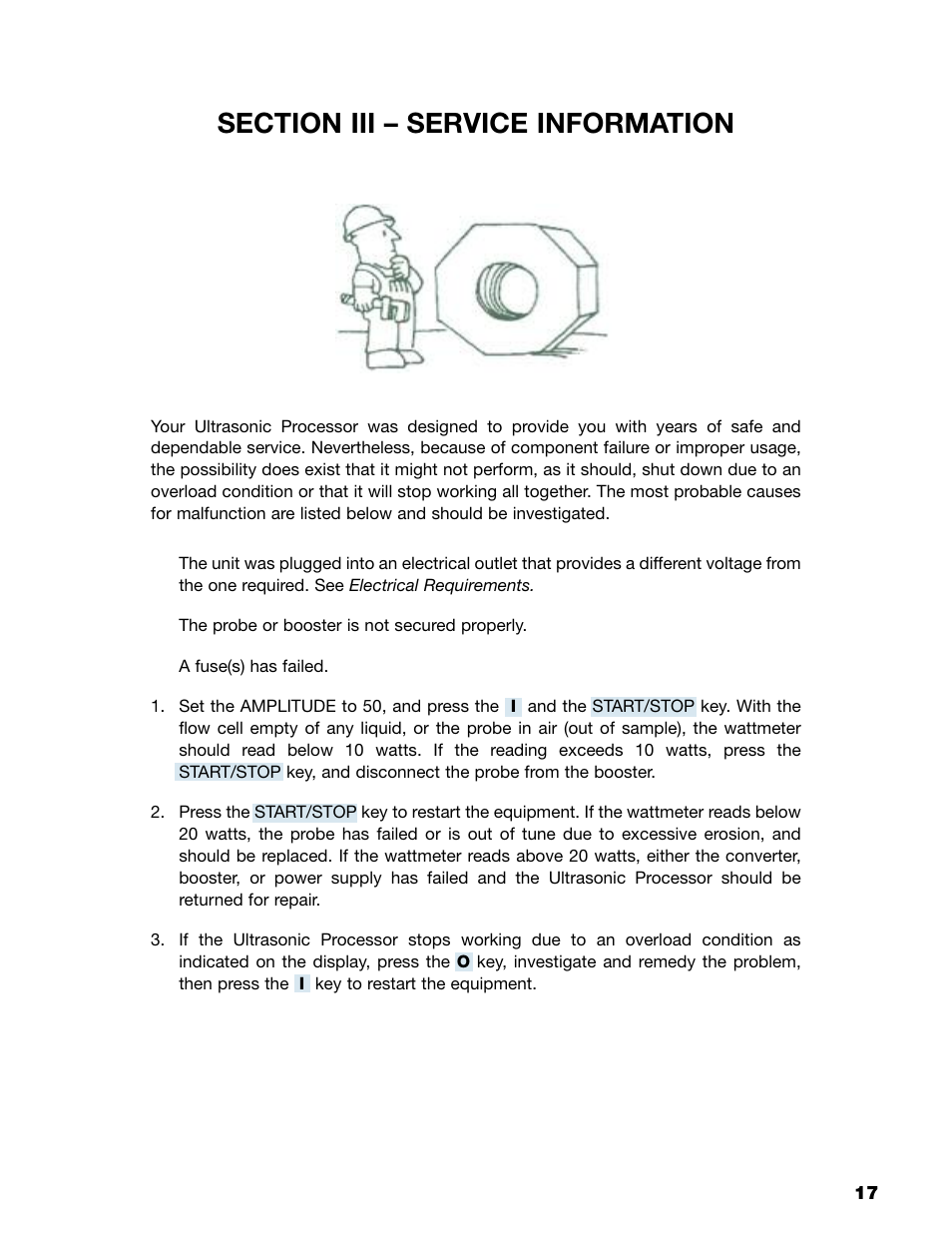 Sonics VCX750 (Serial No."Y through "AB")" User Manual | Page 20 / 31