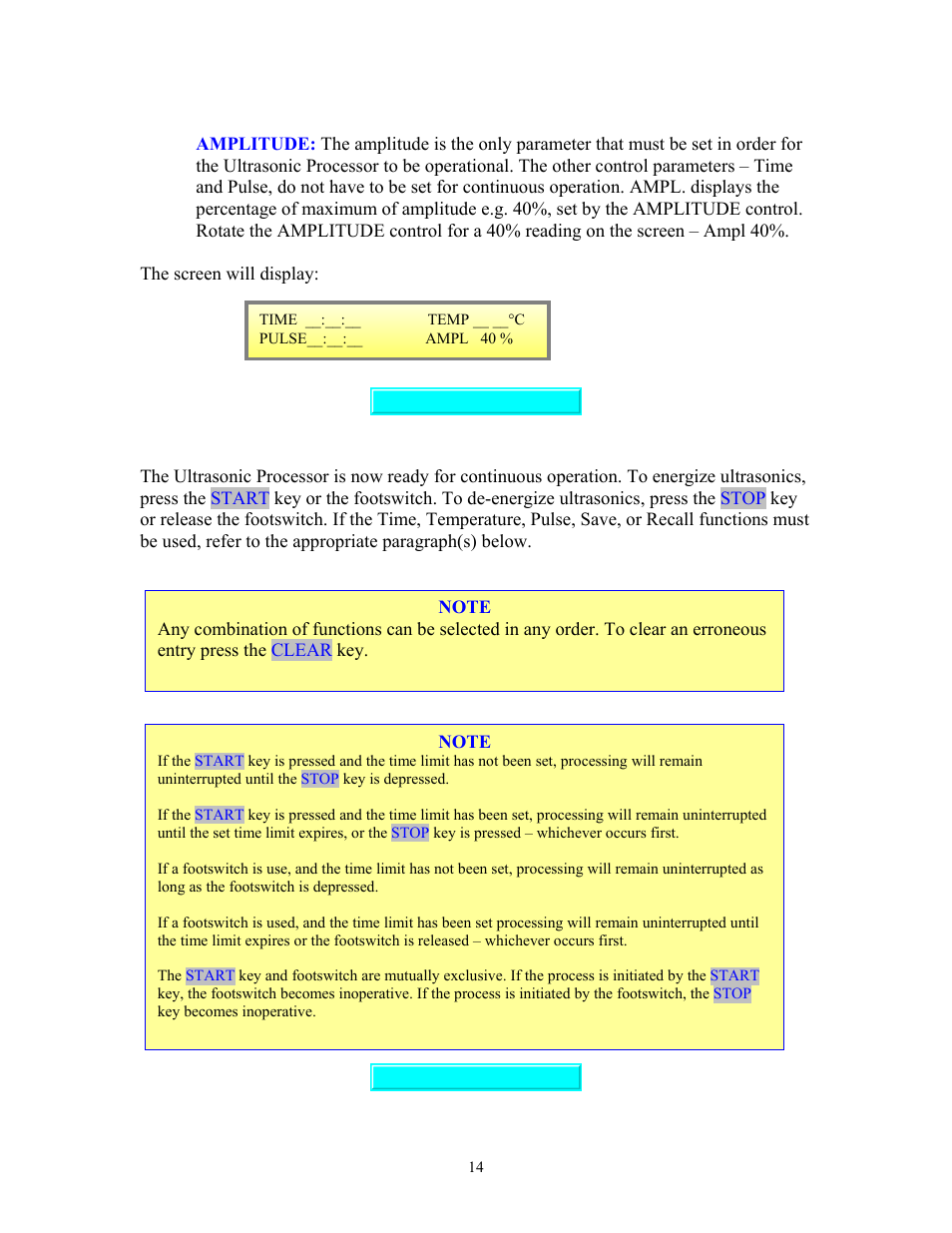 Sonics VC750 (Serial No. "X or lower)" User Manual | Page 14 / 23