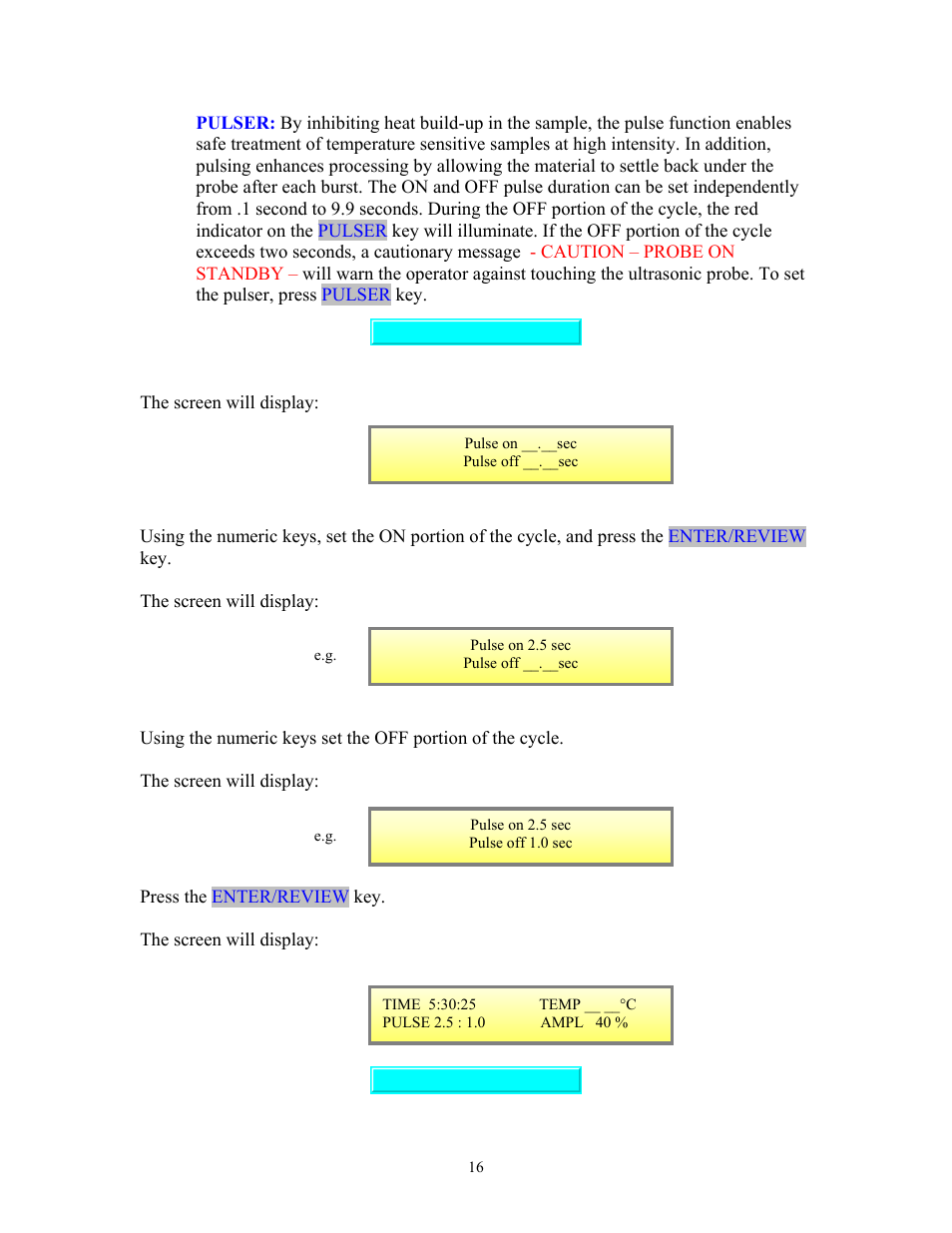 Sonics VC750 (Serial No. "X or lower)" User Manual | Page 16 / 23