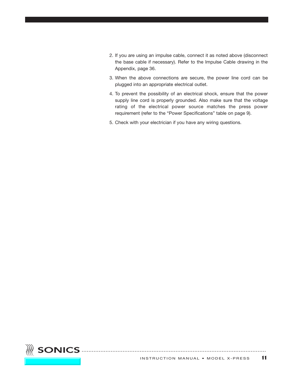 Sonics X-Press Integrated Welder User Manual | Page 12 / 38