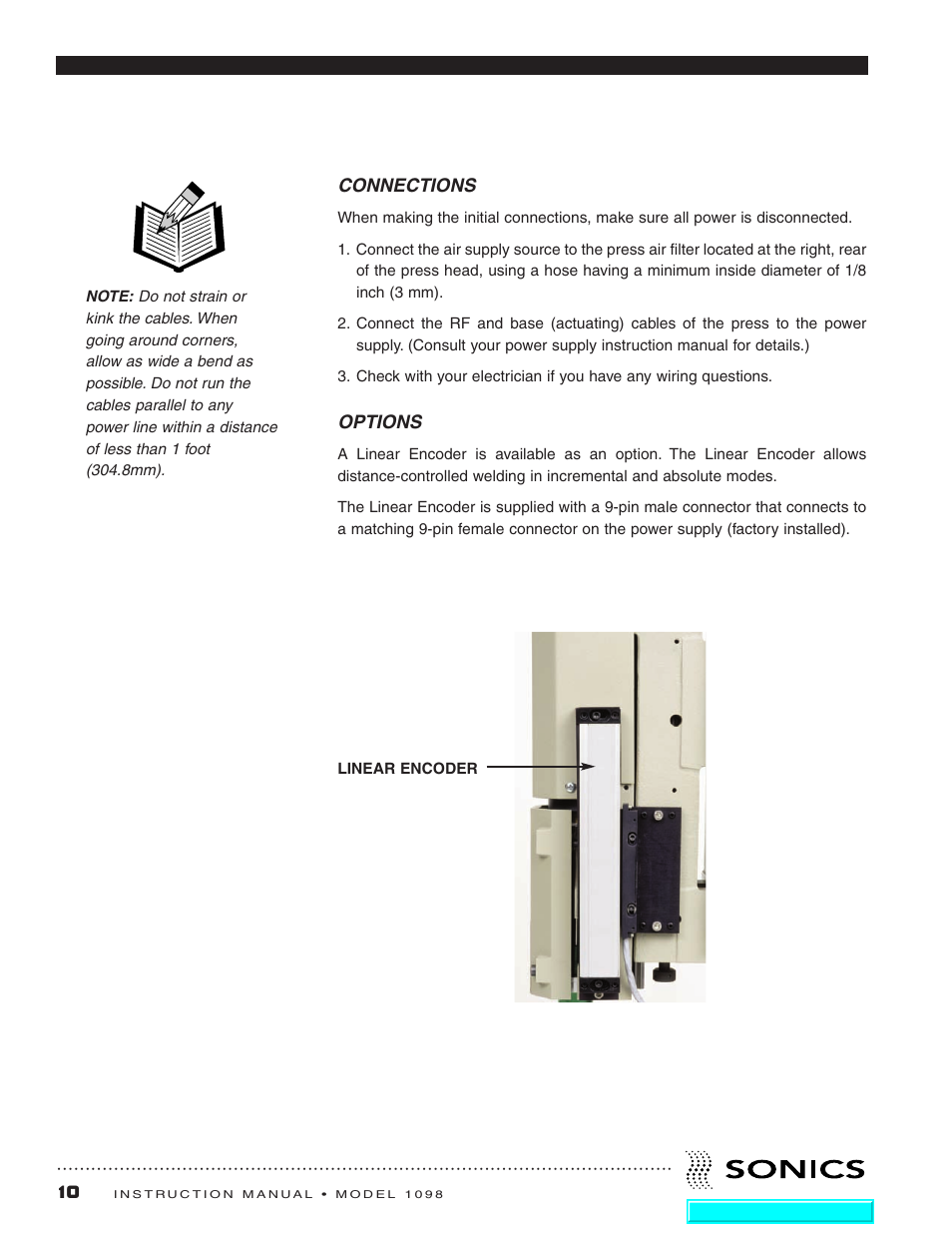 Sonics 1098 Press User Manual | Page 11 / 27