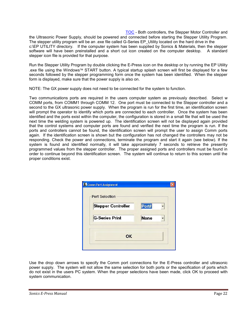 Sonics E-Press User Manual | Page 22 / 46