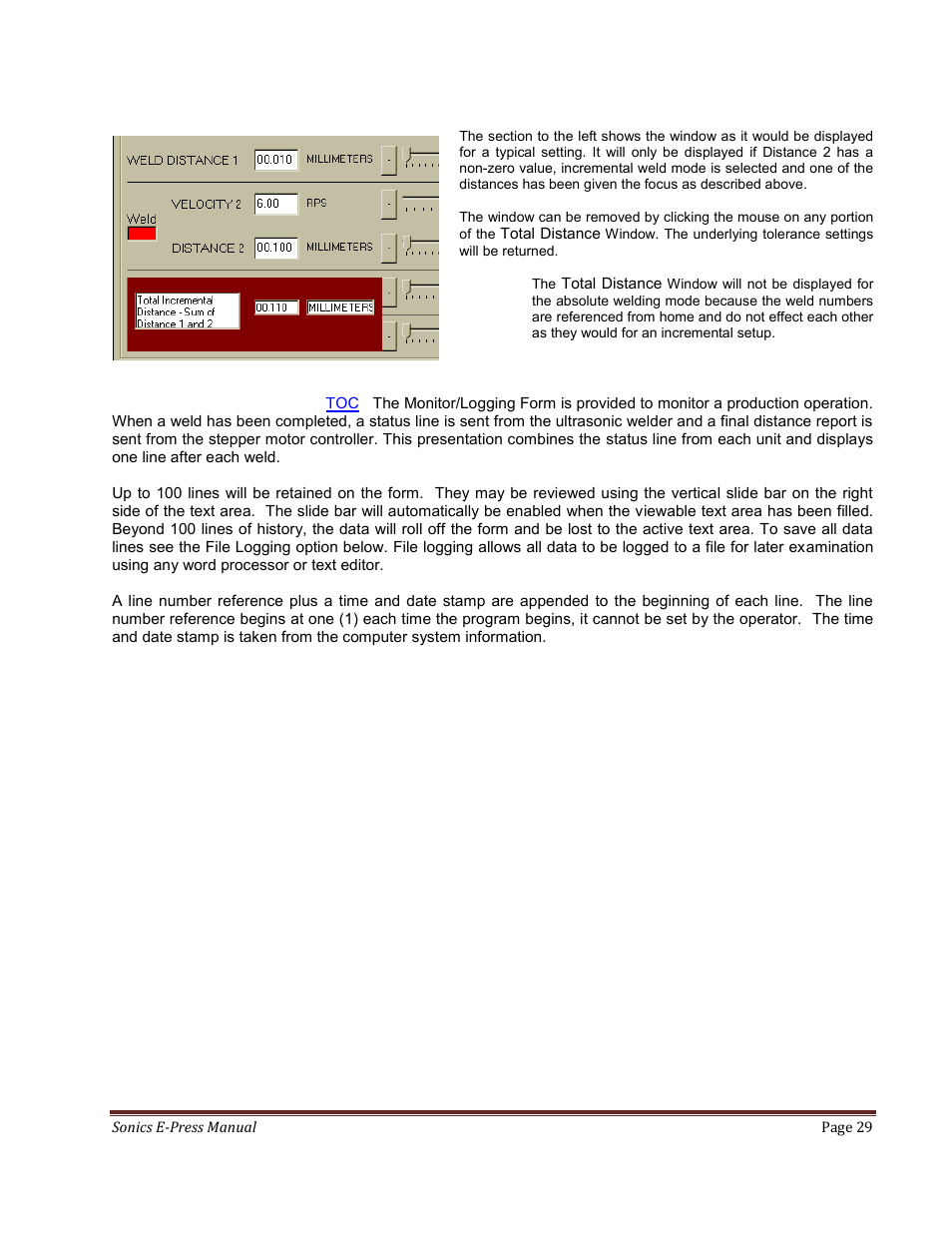 Sonics E-Press User Manual | Page 29 / 46