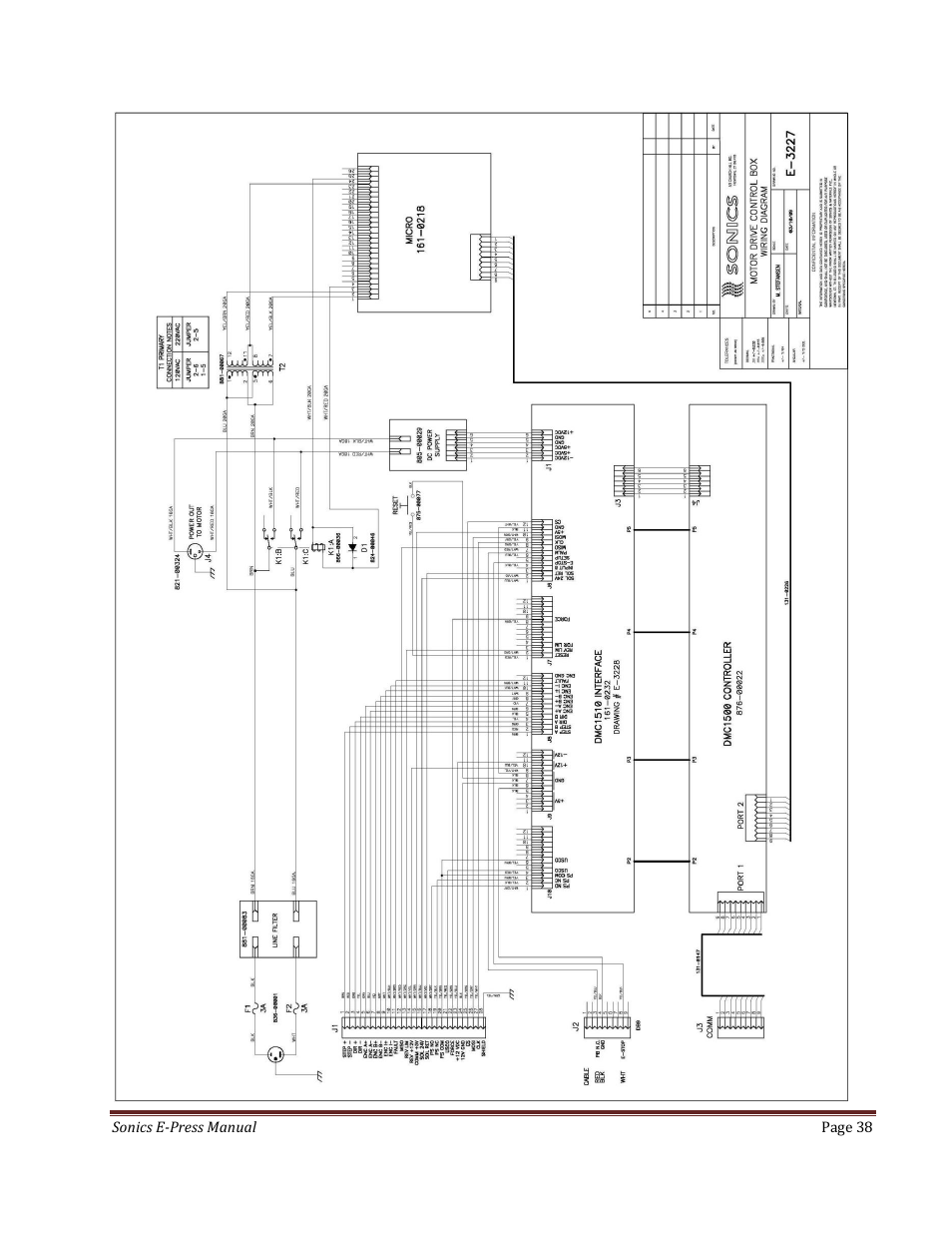 Sonics E-Press User Manual | Page 38 / 46