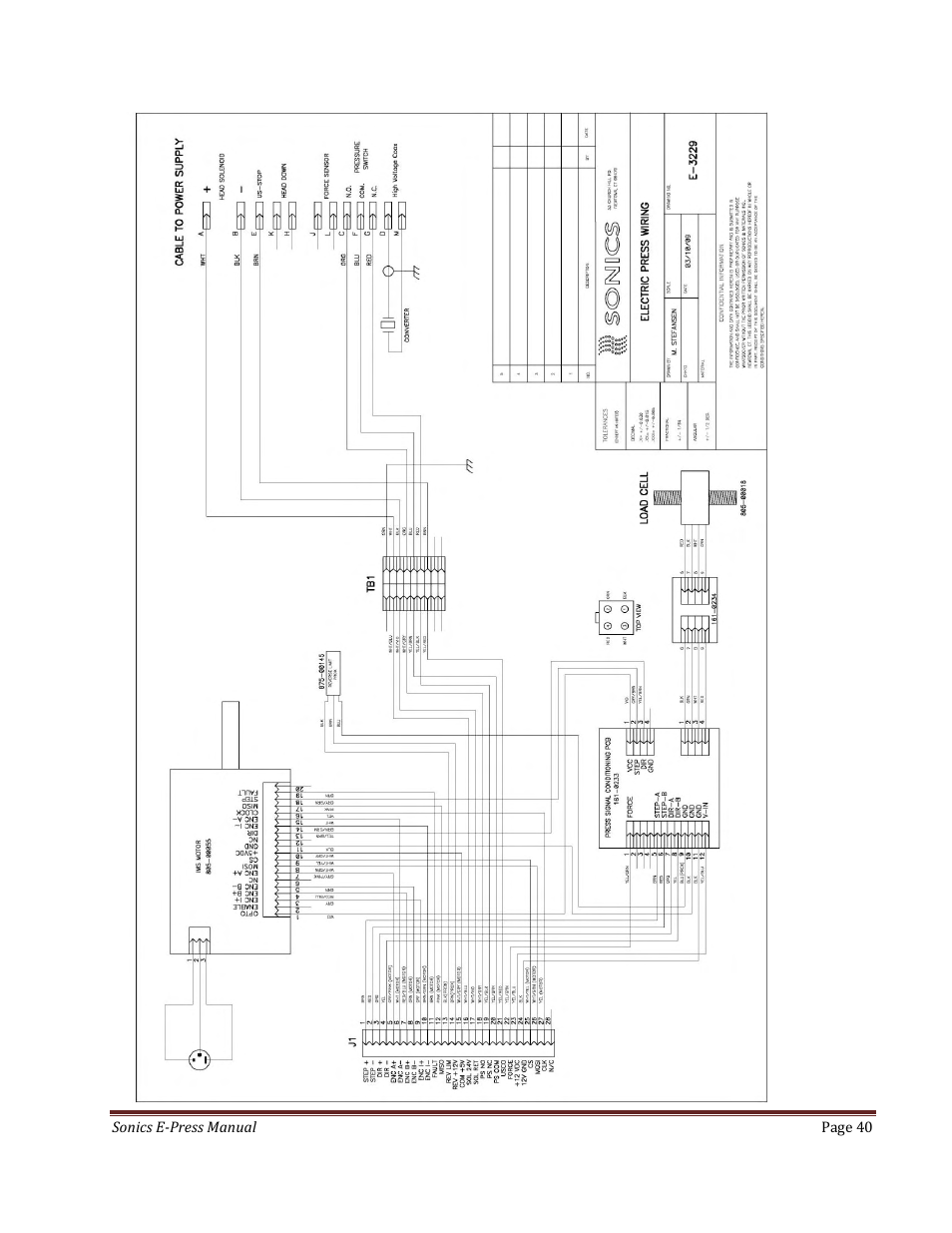 Sonics E-Press User Manual | Page 40 / 46