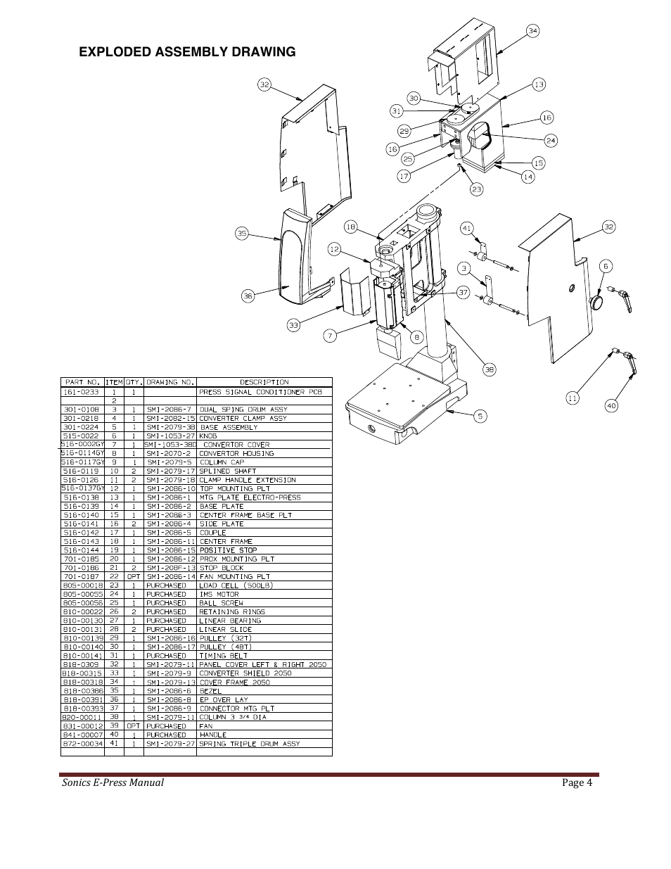 Sonics E-Press User Manual | Page 45 / 46