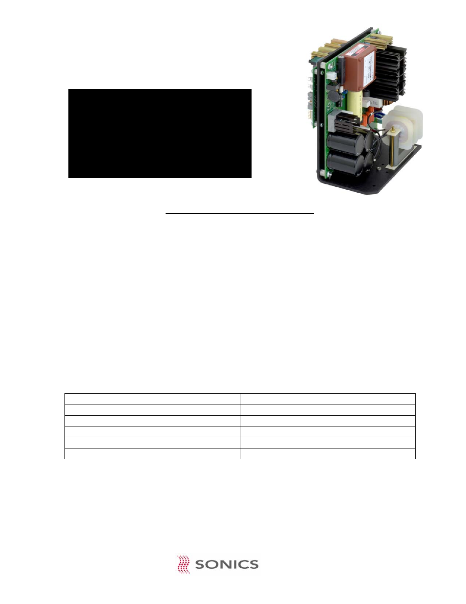 Important information, Description, Detail | Sonics model pskit-h540 | Sonics PSKIT-H540 User Manual | Page 2 / 8