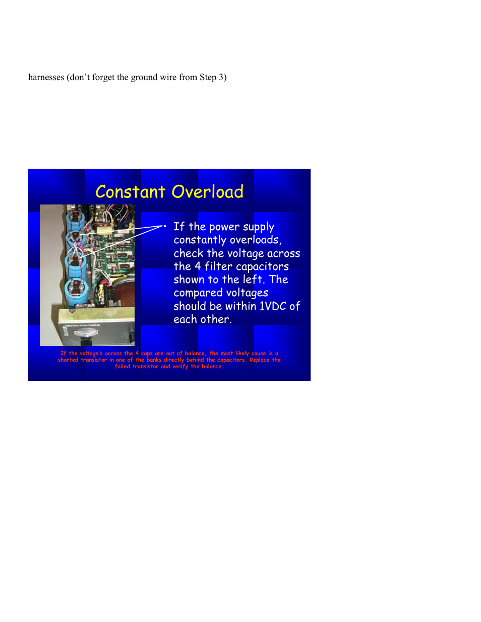 Constant overload | Sonics E-Series User Manual | Page 19 / 19