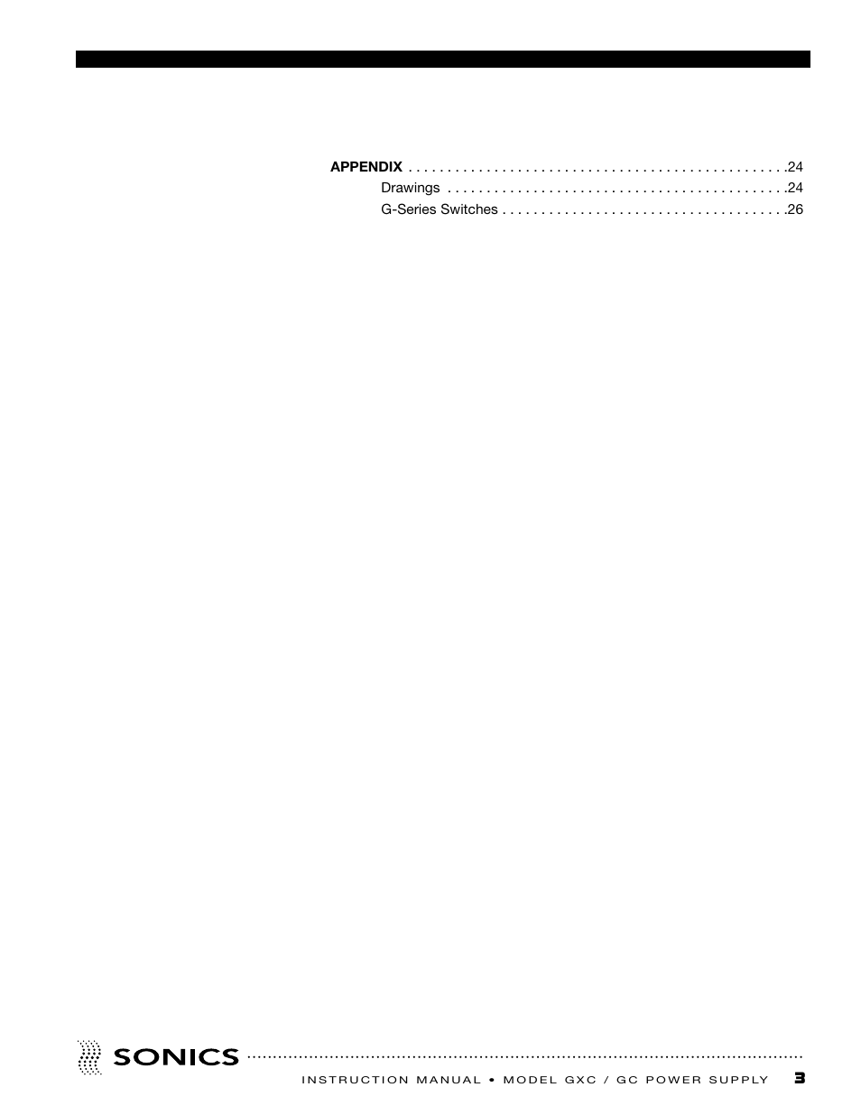 Sonics GC User Manual | Page 4 / 30