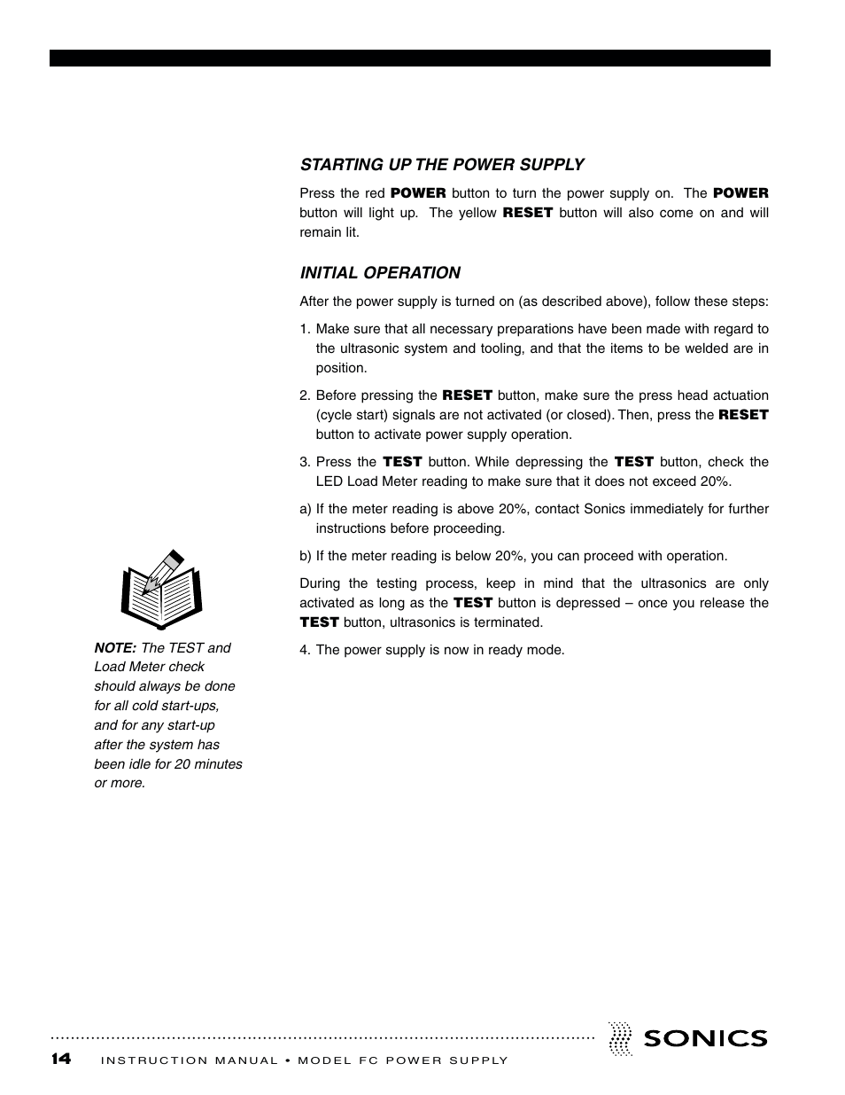 Sonics FC User Manual | Page 15 / 24