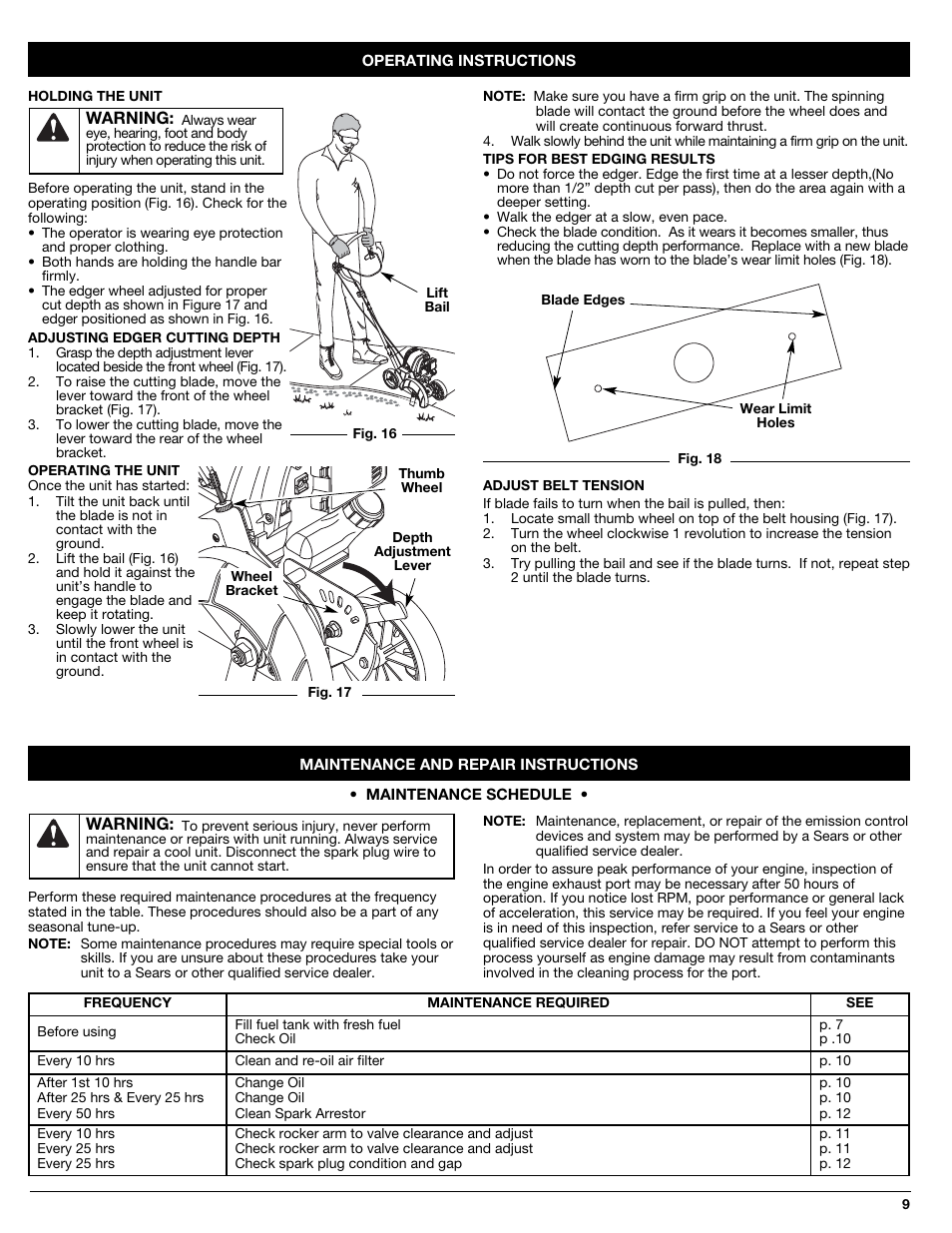 Craftsman 316.77237 User Manual | Page 9 / 36