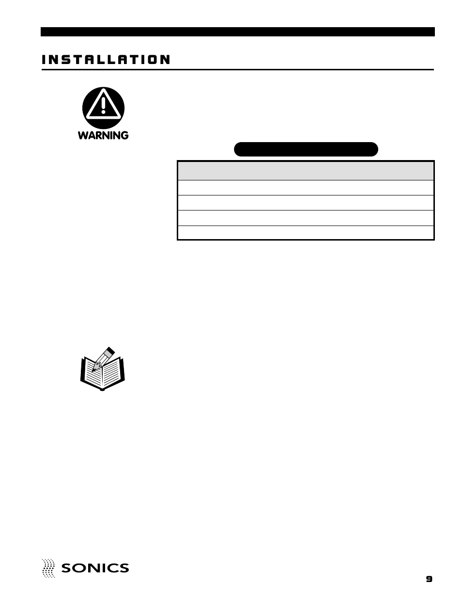 Sonics FM User Manual | Page 10 / 55